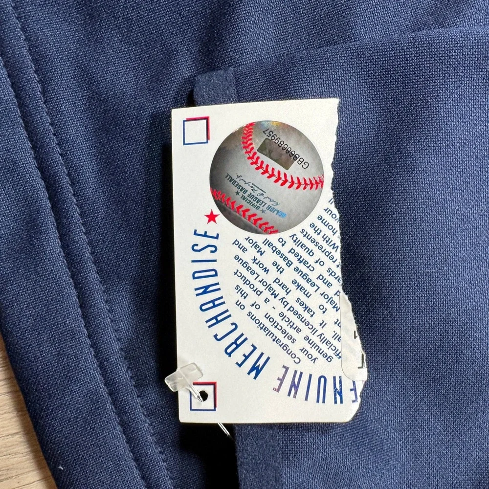 Seattle Mariners MLB Quarter Zip Pullover Navy Teal Mens Large Performance L NWT